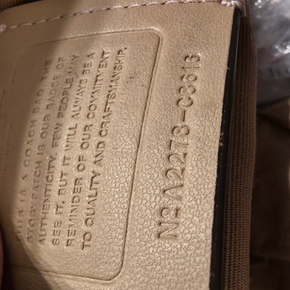 Coach White and Tan Tote Bag - Picture 14 of 14